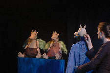 Dracheneltern Jule und Rachmin Dracho und der Drachenurahn Uraku (C) Cassiopeia TheaterVerlag Mierke