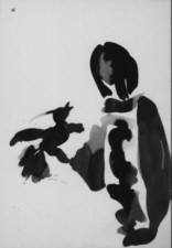 Claudia Hann. Tuschezeichnung der Feuervogel. (C) by Cassiopeia Theater